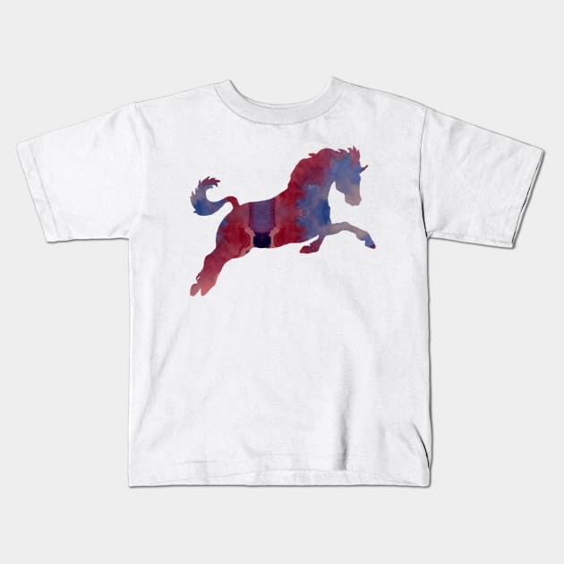 Horse Kids T-Shirt by BittenByErmines